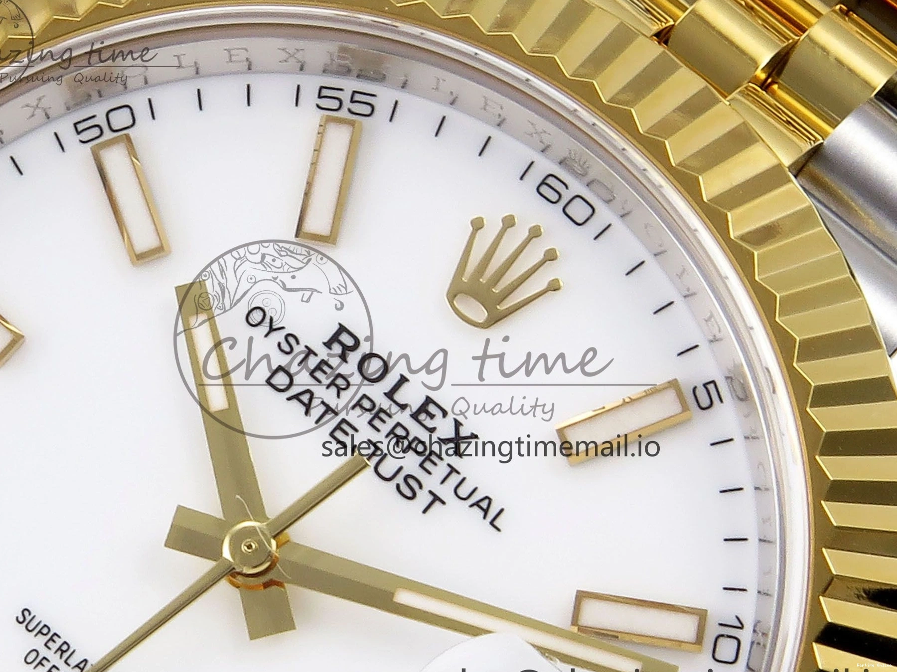 0420 DateJust 41 SS YG ARF 1:1 Best Edition 904L Steel White Stick Dial on Jubilee Bracelet SH3235 (Gain Weight) Seasonal 1223